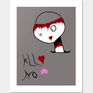 All Heart No Brain Posters and Art
